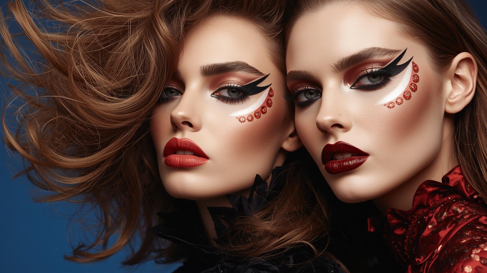 models in makeup