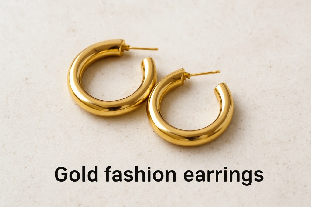 Gold Fashion Earrings 2 Gold Fashion Earrings