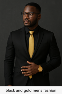 Home 96 Black and Gold Mens Fashion