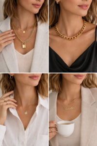 Home 93 Gold Fashion Necklace