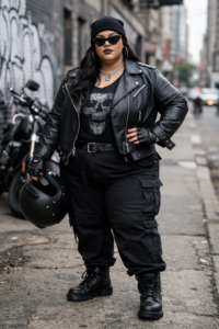 Home 76 plus size moto street fashion Reddit