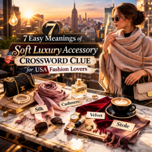Home 73 Soft luxury accessory crossword clue